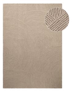 Bež ročno tkana volnena preproga 120x180 cm Calmio – Hanse Home