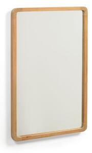 Stensko ogledalo z lesenim okvirjem 45x70 cm Shamel – Kave Home