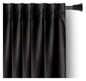 Črna žametna zavesa za delno zatemnitev 140x270 cm – Restilo