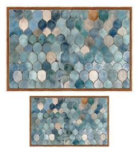 Modre kopalniške preproge v kompletu 2 ks 60x100 cm – Foutastic