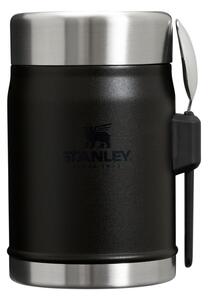 Mat črna termovka za hrano iz nerjavečega jekla 400 ml Legendary Food Jar + Spork Black 2.0 – Stanley