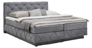 Premium Living Postelja Boxspring Cordoba, Siva, 180x200