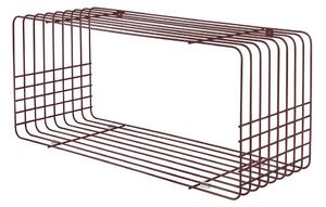 Bordo rdeča večnivojska kovinska polica 70 cm Wire – Mette Ditmer Denmark