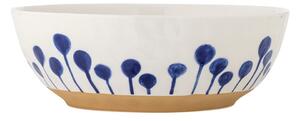 Bela/modra keramična skleda ø 28 cm Linora – Bloomingville