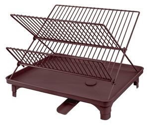 Bordo rdeč dvonadstropni odcejalnik posode 42x29 cm Dry-It – Mette Ditmer Denmark
