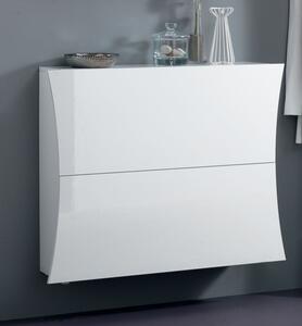 Scarpiera Arco - 2 ante - 101x81x26 - Bianco Lucido