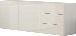 Credenza Metis 170 - 2 anta + 3 cassetti - Bianco Lucido