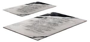 Sivo-bež kopalniške preproge v kompletu 2 ks 60x100 cm CT – Foutastic