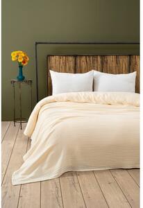 Kremno belo pregrinjalo iz muslina 220x250 cm Muslin – Mijolnir