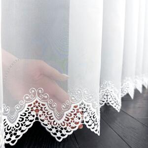 Tkanina za zavese Lace Drop bela viš. 2,80 m