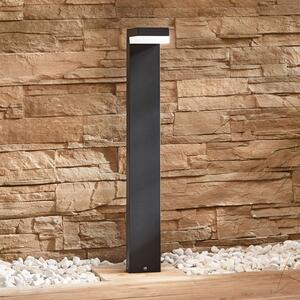Lindby LED svetilo za pot Dionys, višina 70 cm, antracitna barva, kovina, Črna, Kovina, Sodobni