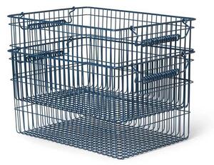 Ferm LIVINGferm LIVING - Cala Stackable Baskets Set of 2 Dark Blue ferm LIVING