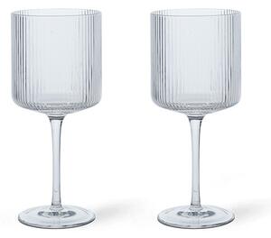 Ferm LIVINGferm LIVING - Ripple Rdeča Wine Glasses Set of 2 Clear ferm LIVING