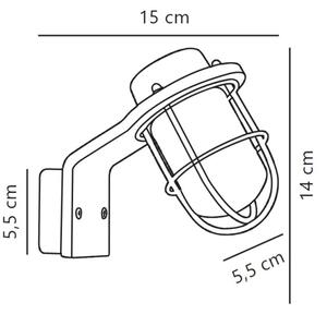 Nordlux - Kopalniška stenska svetilka MARINA 1xG9/40W/230V IP44