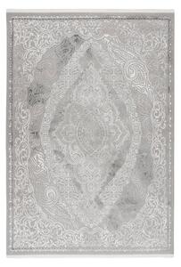 TEKAČ 80/150 cm tkano srebrne barve