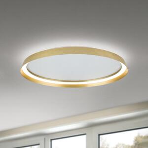 ORION LED stropna svetilka Manta, Ø 60 cm, zlate barve, aluminij, gor/dol, zatemnjen, Zlata / medeninasta, Dnevna soba / jedilnica, Aluminij, Sodobni, Strop z več plameni