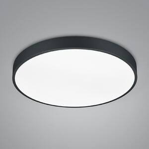 Trio Lighting LED stropna svetilka Waco, CCT, Ø 49,5 cm, črna mat, zatemnjen, Črna, Dnevna soba / jedilnica, Kovina