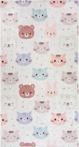 Slonokoščena pralna otroška preproga 120x180 cm Cute Animals – Vitaus