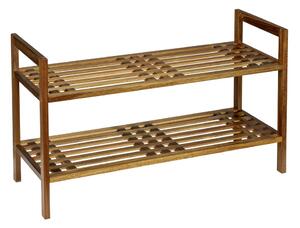 Stojalo za čevlje iz masivne akacije v naravni barvi 69x40,5x27 cm Fondi – Wenko