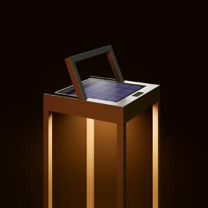 Sigor Numove LED solarna luč, grafitno siva, višina 32,5 cm, zatemnjen, Črna, Kovina, Sodobni