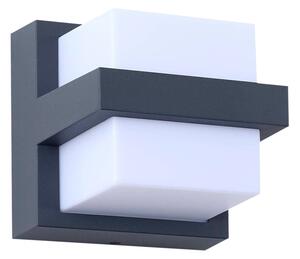 LindbyLindby - Fyra Square LED Smart Na prostem Stenska svetilka Siva Lindby