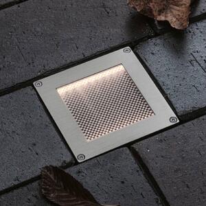 Paulmann LED-sončna talna vgradna svetilka Sorea iz železa, dolžina 10 cm, 3000, Kovinska, Nerjaveče jeklo, Vgradne luči kotne