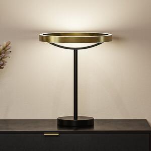 Paulmann LED namizna svetilka Melira, črna/zlata, višina 37 cm, zatemnjen, Črna, Dnevna soba / jedilnica, Kovina, Sodobni