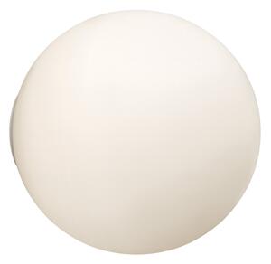 Artemide Dioscuri stenska svetilka, IP65, Ø 35 cm, zatemnjen, Bela, Hodnik, Steklo, Dizajn, Globus