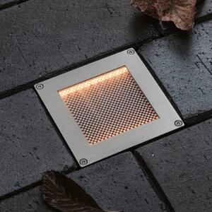 Paulmann LED-sončna talna vgradna svetilka Sorea iz železa, dolžina 10 cm, 2200, Kovinska, Nerjaveče jeklo, Vgradne luči kotne