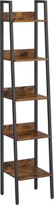 Regal TAYLOR 5 polic 170x33,8 cm, rustikalno rjav