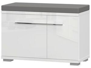 GARDEROBNA KLOP bela, bela, visoki sijaj