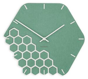 Stenska ura Luxhora Fragmenta Mint Green 11 barv kazalcev
