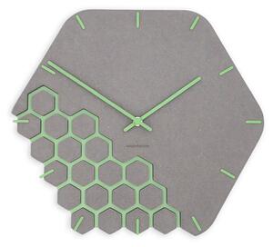 Stenska ura Luxhora Fragmenta Light Grey 11 barv kazalcev