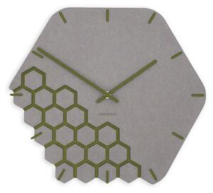 Stenska ura Luxhora Fragmenta Light Grey 11 barv kazalcev