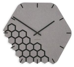 Stenska ura Luxhora Fragmenta Light Grey 11 barv kazalcev