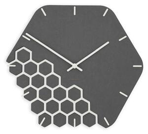 Stenska ura Luxhora Fragmenta Black 11 barv kazalcev