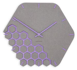 Stenska ura Luxhora Fragmenta Light Grey 11 barv kazalcev