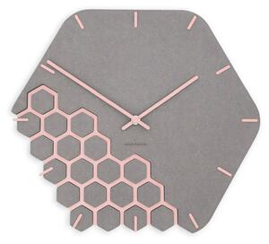 Stenska ura Luxhora Fragmenta Light Grey 11 barv kazalcev