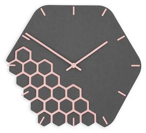 Stenska ura Luxhora Fragmenta Black 11 barv kazalcev