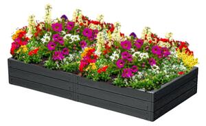Visoka greda WOODY, 149x75,6x25cm, antracit Prosperplast
