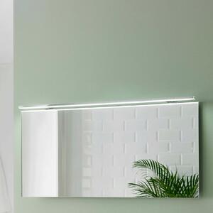 Ebir Esther 2 LED svetilka za ogledalo, krom, širina 120 cm, Kovinska, Kopalnica, Plastika, Sodobni