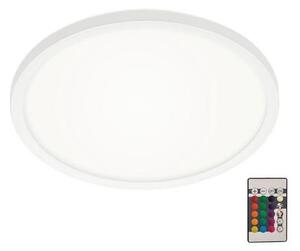 Briloner 7092-416 - RGBW Stropna svetilka z možnostjo zatemnitve SLIM LED/15W/230V + Daljinski upravljalnik