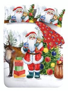 Enojna posteljnina 135x200 cm Retro Santa – Catherine Lansfield