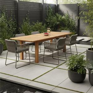 Gardenson Raztegljiva Vrtna Miza Eileen, 180-260x100cm, Masivno