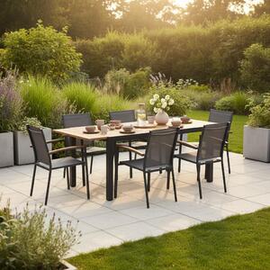 Gardenson Raztegljiva Vrtna Miza Tilos, Masivno, 150-200x90
