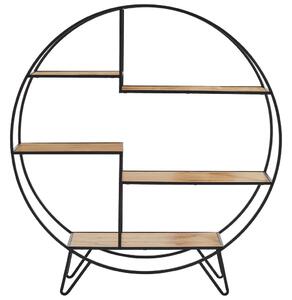 REGAL 120/130/32 cm črna, barve hrasta