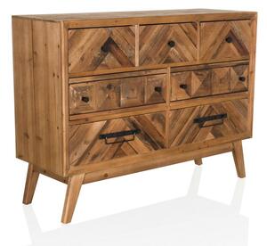 MID.YOU Široka Komoda Santjago Wood, Rjava