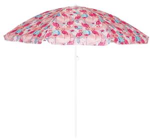 Vrtni senčnik FLAMINGO 200 cm, roza