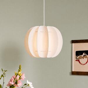 Lindby obesna svetilka Winslow, kremno bela, Ø 35 cm, E27, zatemnjen, Bela, Dnevna soba / jedilnica, Plastika, Skandinavski