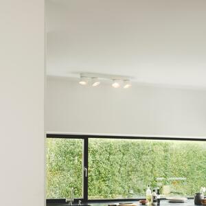 Nordlux Downlight Pitcher, GU10, štiri žarnice, kovina, bela, zatemnjen, Bela, Dnevna soba / jedilnica, Kovina, Sodobni